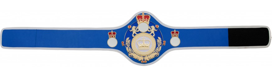 QUEENSBURY CHAMPIONSHIP BELT QUEEN/BLUE/G/WHTGEM - AVAILABLE IN 8+ COLOURS